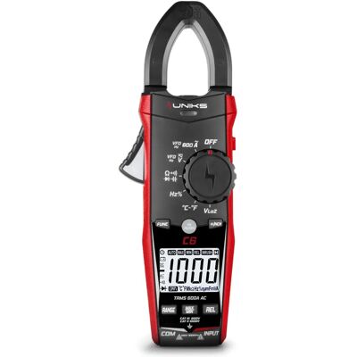 Pinza amperometrica Uniks - TRMS 600V AC/DC, 600A, LED Pinza amperometrica Uniks - TRMS 600V AC/DC, 600A, LED