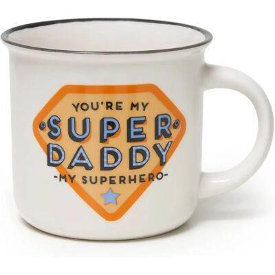 Tasse en céramique Super Daddy de Legami - Boissons chaudes - Publicité Tasse en céramique Super Daddy de Legami - Boissons chaudes - Publicité