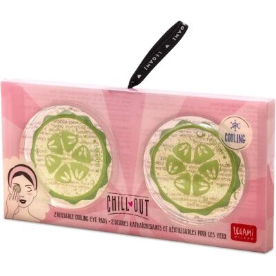Legami Chill out Cocumber - Oogpads - Herbruikbare koelende oogkompressen Legami Chill out Cocumber - Oogpads - Herbruikbare koelende oogkompressen