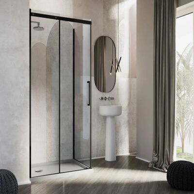Idralite - Prime Black Duo - 70x120 cm - Mampara de ducha Idralite - Prime Black Duo - 70x120 cm - Mampara de ducha