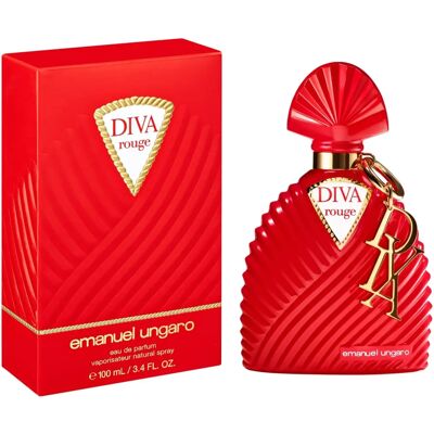 Emanuel Ungaro Diva Rouge Woody Fruity Floral Eau De Parfum 100ml Emanuel Ungaro Diva Rouge Woody Fruity Floral Eau De Parfum 100ml