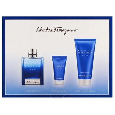Ferragamo Acqua Essenziale Blu - Set cadou pentru bărbați Ferragamo Acqua Essenziale Blu - Set cadou pentru bărbați