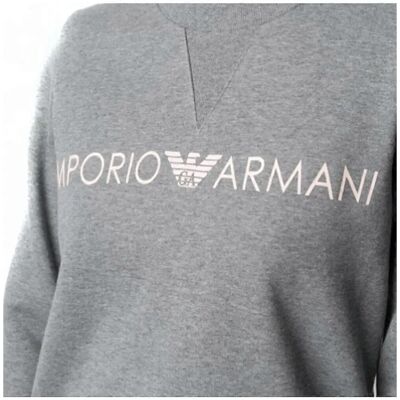 Emporio Armani Classic Logo Sweatshirt - Katoen, Grijs, S Emporio Armani Classic Logo Sweatshirt - Katoen, Grijs, S
