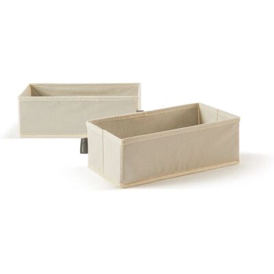 Perfetto - EasyBox - Ecru - 28x14x9cm - Organizador de cajones Perfetto - EasyBox - Ecru - 28x14x9cm - Organizador de cajones