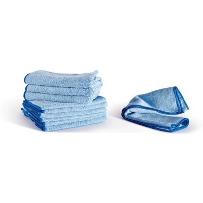 Perfetto Ultrega Polyamid - 40x40cm Blau - 10 Mikrofasertücher Perfetto Ultrega Polyamid - 40x40cm Blau - 10 Mikrofasertücher