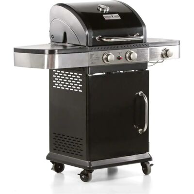 Barbecue a gas Mastercook Dallas - 3 bruciatori, termometro, ruote - Esterno Barbecue a gas Mastercook Dallas - 3 bruciatori, termometro, ruote - Esterno