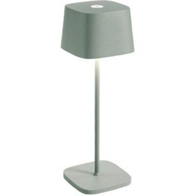Lampada da tavolo LED ricaricabile e regolabile Zafferano Salvia Lampada da tavolo LED ricaricabile e regolabile Zafferano Salvia