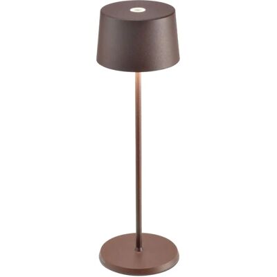 ZAFFERANO Olivia Pro Corten Lampada da tavolo LED ricaricabile - Interni/Esterni ZAFFERANO Olivia Pro Corten Lampada da tavolo LED ricaricabile - Interni/Esterni