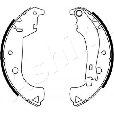 ASHIKA 55-00-0206 Bremseklosser - FIAT Doblo I ASHIKA 55-00-0206 Bremseklosser - FIAT Doblo I