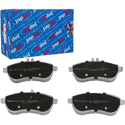 Conjunto de pastilhas de freio dianteiras Japko para Mercedes-Benz C e E Conjunto de pastilhas de freio dianteiras Japko para Mercedes-Benz C e E