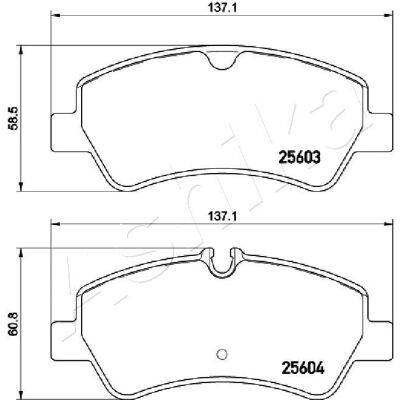 Set Pastiglie Freno Posteriori ASHIKA 51-00-0307 - Sistema Frenante Set Pastiglie Freno Posteriori ASHIKA 51-00-0307 - Sistema Frenante