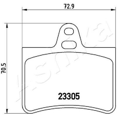 ASHIKA Model 51-00-0605 Brake Pad Set - Rear, Unprepared, Without Accessories for CITROËN ASHIKA Model 51-00-0605 Brake Pad Set - Rear, Unprepared, Without Accessories for CITROËN