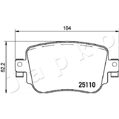 JAPKO Hinten Bremsbeläge Satz - Scheibenbremse Kit JAPKO Hinten Bremsbeläge Satz - Scheibenbremse Kit