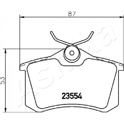 Bagskivebremseklodser sæt ASHIKA 51-00-0903 - OEM dele Bagskivebremseklodser sæt ASHIKA 51-00-0903 - OEM dele
