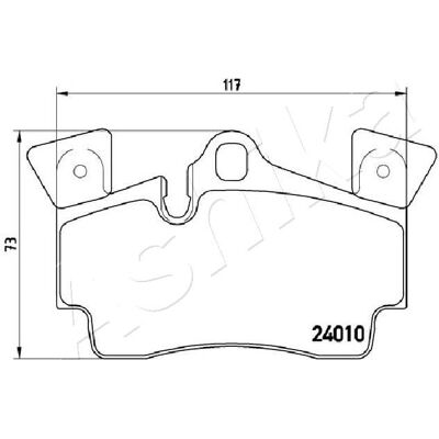 ASHIKA 51-00-0919 Bakbremseklossesett - For Audi Q7 & Porsche Cayenne ASHIKA 51-00-0919 Bakbremseklossesett - For Audi Q7 & Porsche Cayenne