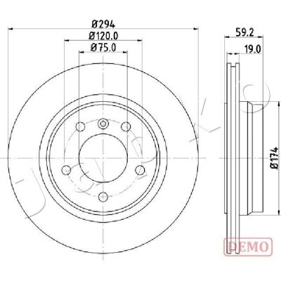 JAPKO BMW Bremsscheibe 610109C Belüftet - Brake Disc JAPKO BMW Bremsscheibe 610109C Belüftet - Brake Disc