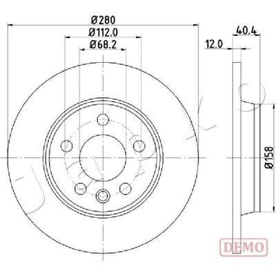 JAPKO 610926C VW Transporter 4 Bus Bremsscheibe - Disc brake JAPKO 610926C VW Transporter 4 Bus Bremsscheibe - Disc brake