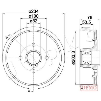 JAPKO 560409C Tambur de Frână - 4 Găuri Vopsit pentru Renault Dacia JAPKO 560409C Tambur de Frână - 4 Găuri Vopsit pentru Renault Dacia