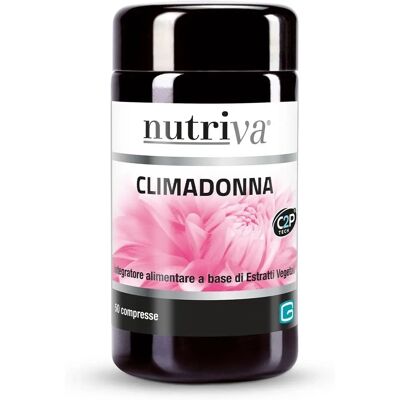 Nutriva Climadonna - Supporto Menopausa - 50 Compresse Vegane Nutriva Climadonna - Supporto Menopausa - 50 Compresse Vegane