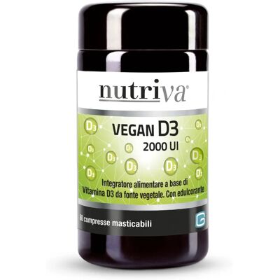 Giuriati Group SRL Nutriva Vegan D3 2000UI - Integratore alimentare Giuriati Group SRL Nutriva Vegan D3 2000UI - Integratore alimentare