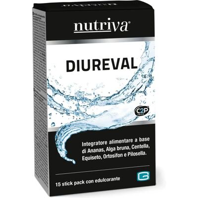 Nutriva Diureval - Supporta drenaggio liquidi e microcircolazione - 15 bustine Nutriva Diureval - Supporta drenaggio liquidi e microcircolazione - 15 bustine