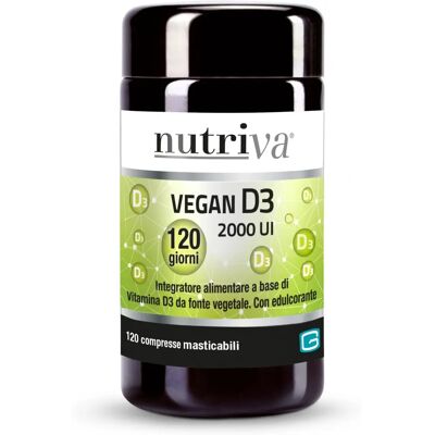 Integratore Vegano D3 Nutriva - Salute Ossa e Muscoli Integratore Vegano D3 Nutriva - Salute Ossa e Muscoli