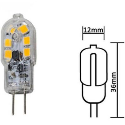 TRADE SHOP TRAESIO Lampadina LED G4 - 12V Luce Calda Fredda Naturale TRADE SHOP TRAESIO Lampadina LED G4 - 12V Luce Calda Fredda Naturale