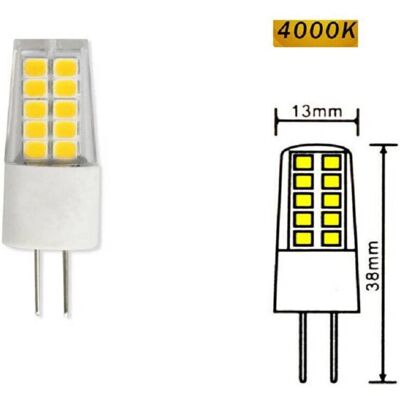 TRADE SHOP TRAESIO - G4 LED SMD 2.5W 12V - 6500K - Bombilla LED TRADE SHOP TRAESIO - G4 LED SMD 2.5W 12V - 6500K - Bombilla LED