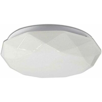 Trade Shop Traesio - Luz de Techo - 24W, 48 LEDs, Blanco Cálido - Plafón Trade Shop Traesio - Luz de Techo - 24W, 48 LEDs, Blanco Cálido - Plafón