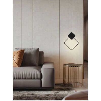 TRADE SHOP TRAESIO - LP-02 - 12W - Metallo nero - Lampadario TRADE SHOP TRAESIO - LP-02 - 12W - Metallo nero - Lampadario