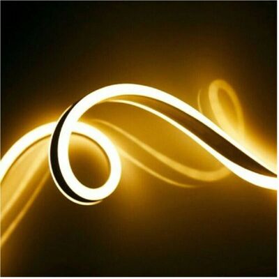 Trade Shop Tira LED Neon Flessibile - 5m - IP65 - Bianco caldo Trade Shop Tira LED Neon Flessibile - 5m - IP65 - Bianco caldo