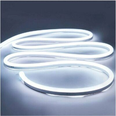 Trade Shop Traesio - Striscia LED Neon Flessibile - 5m - Bianco freddo - Decorazione Trade Shop Traesio - Striscia LED Neon Flessibile - 5m - Bianco freddo - Decorazione