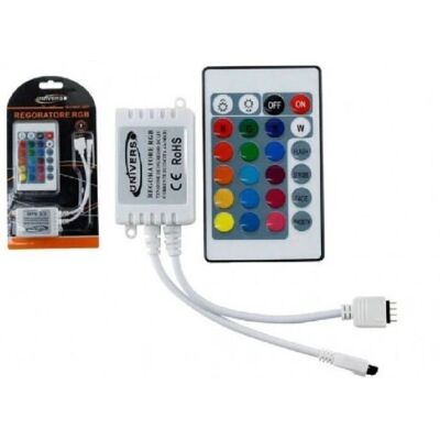 Trade Shop Te-rgb - Controlador de tiras LED RGB - 24 botones - 12V Trade Shop Te-rgb - Controlador de tiras LED RGB - 24 botones - 12V