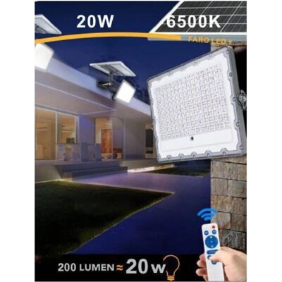 Trade Shop Faro de LED Solar para exteriores - Alta Brillantez, IP65 Trade Shop Faro de LED Solar para exteriores - Alta Brillantez, IP65