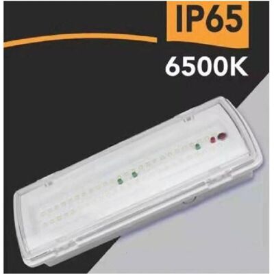 Trade Shop Traesio - Linterna LED de emergencia - IP65 3,5W 400lm Trade Shop Traesio - Linterna LED de emergencia - IP65 3,5W 400lm