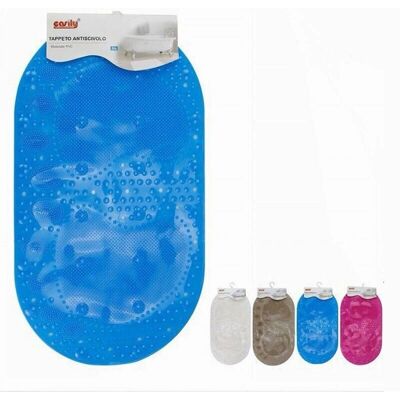 Trade Shop Traesio Tappeto antiscivolo PVC 67x36cm Trade Shop Traesio Tappeto antiscivolo PVC 67x36cm