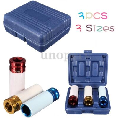 Juego de 3 llaves de impacto Trade Shop 17-19-21mm - Llaves para tuercas de rueda Juego de 3 llaves de impacto Trade Shop 17-19-21mm - Llaves para tuercas de rueda