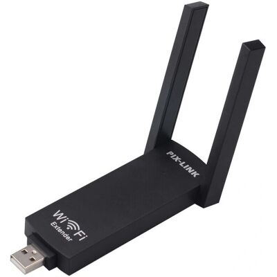 Trade Shop Amplificador de señal Router USB 300Mbps 2.4GHz Wi-Fi Portátil Trade Shop Amplificador de señal Router USB 300Mbps 2.4GHz Wi-Fi Portátil