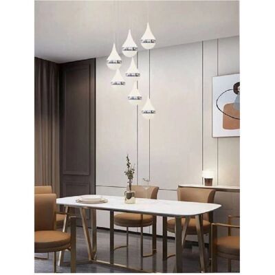 Lámpara colgante LED Trade Shop Traesio - Diseño en cascada - 80W - Blanco natural Lámpara colgante LED Trade Shop Traesio - Diseño en cascada - 80W - Blanco natural