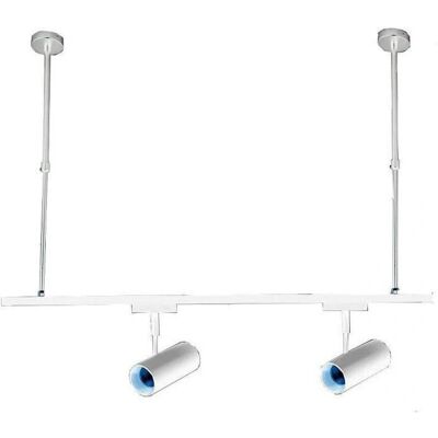 TRADE SHOP TRAESIO - Asta Regolabile 20cm - Bianco TRADE SHOP TRAESIO - Asta Regolabile 20cm - Bianco