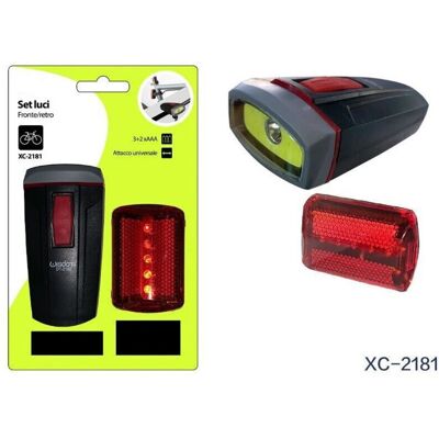 Trade Shop - DT-2181 - Soporte Universal - Luces Delanteras y Traseras - Juego de Luces para Bicicleta Trade Shop - DT-2181 - Soporte Universal - Luces Delanteras y Traseras - Juego de Luces para Bicicleta