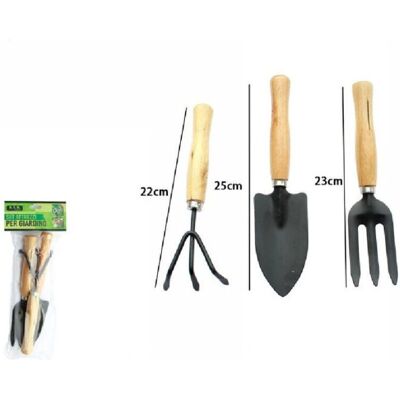 Trade Shop Gartengeräte Set - 3 Teile - Langlebig & Hochwertig Trade Shop Gartengeräte Set - 3 Teile - Langlebig & Hochwertig