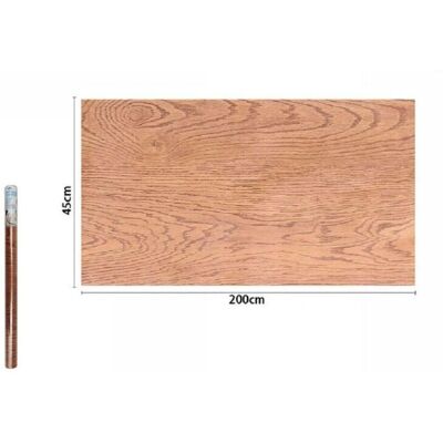 Trade Shop Traesio - Wandaufkleber Rolle mit Holzoptik - 45cmx2m - Möbel & Schubladen Trade Shop Traesio - Wandaufkleber Rolle mit Holzoptik - 45cmx2m - Möbel & Schubladen