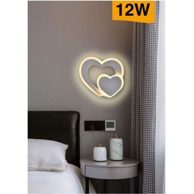 Lámpara de Pared Doble Corazón Trade Shop E83-b - Lámpara de Pared Lámpara de Pared Doble Corazón Trade Shop E83-b - Lámpara de Pared