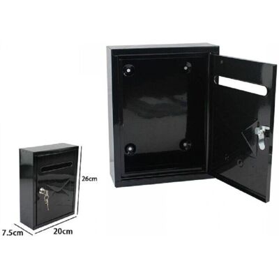 Cassetta Postale Nera Trade Shop - 26x20x7.5cm - Cassetta Postale Cassetta Postale Nera Trade Shop - 26x20x7.5cm - Cassetta Postale
