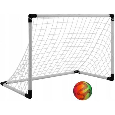 Trade Shop Traesio - Fußballtor 90x62x47cm mit Netz & Ball - Sportausrüstung Trade Shop Traesio - Fußballtor 90x62x47cm mit Netz & Ball - Sportausrüstung