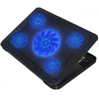 Supporto di raffreddamento per laptop Sy-c5 - 5 ventole, regolabile in altezza Supporto di raffreddamento per laptop Sy-c5 - 5 ventole, regolabile in altezza