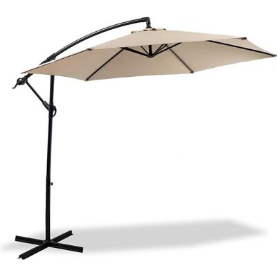 Trade Shop Traesio - Ombrellone da giardino grande - Protezione UV - 3x3m Trade Shop Traesio - Ombrellone da giardino grande - Protezione UV - 3x3m