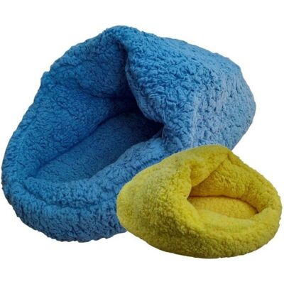 Trade Shop Traesio Cama pequeña para mascotas - Saco de dormir suave 65x30x30cm Trade Shop Traesio Cama pequeña para mascotas - Saco de dormir suave 65x30x30cm