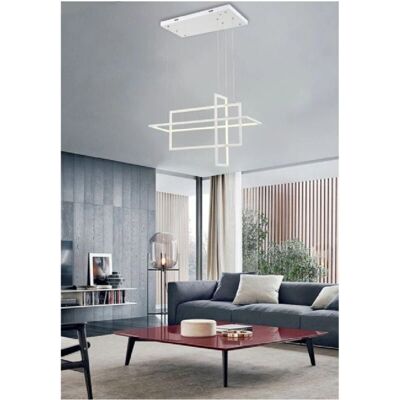Trade Shop Triesio - Lámpara Colgante Rectangular Moderna - 3000K-6500K Trade Shop Triesio - Lámpara Colgante Rectangular Moderna - 3000K-6500K